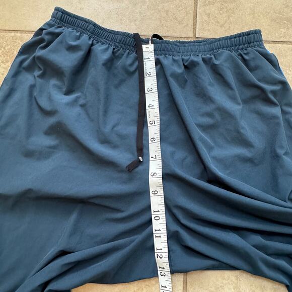 Nike Dri Fit Running Shorts Women’s Size Large Blue Built in Brief Gym Workout - Picture 8 of 10